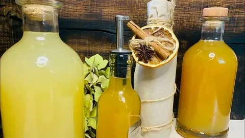 Coconut oil infused with warming spices in bowl